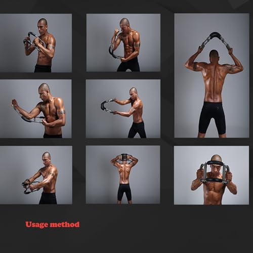 Twister Arm Trainer,The Ultimate arm Trainer.Adjustable Twister Arm Chest Exerciser,Shoulder Muscle Training Fitness Equipment, Upper Body Strength Training Machine.Portable Spring Resistance - color: Red