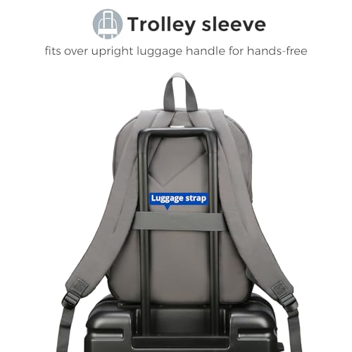 Swissdigital Design Big Student Laptop Backpack with Fun Personalized Patches For College Boys & Girls, Middle High School Teen Bookbag Cool Travel Daypack Grey- Includes 3 Patches | SD1718-03 - color: Dark Grey