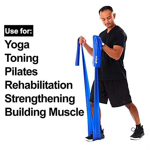 Resistance Band for Working Out | Super Exercise Bands 8,16,24 Yard Bulk Rolls |10 Strengths in Light Medium and Heavy Resistance Bands | Latex Free Workout Bands Including App and e-Book - size: 24 Yards, style: Intermediate Level 2