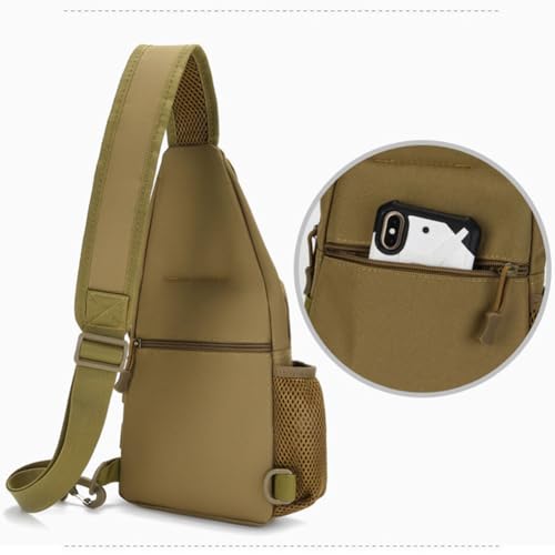 Sling Bag Crossbody Backpack for Men,Handiness Skiing Sling Bag, Lightweight Daypack for Hiking Travel (Camouflage 2) - color: Camouflage 2