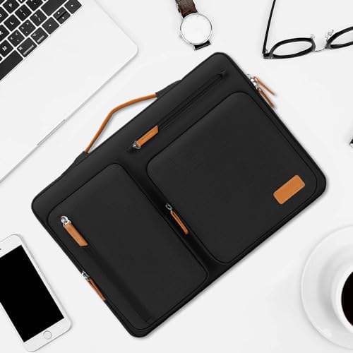 MOSISO 360 Protective Laptop Case 17.3 inch, 17-17.3 inch Laptop Sleeve Compatible with Dell, HP, Lenovo, Asus, Acer, Alienware, Side Open Carrying Case with 4 Zipper Pockets&Handle, Black - color: Black, size: 17.3 inch