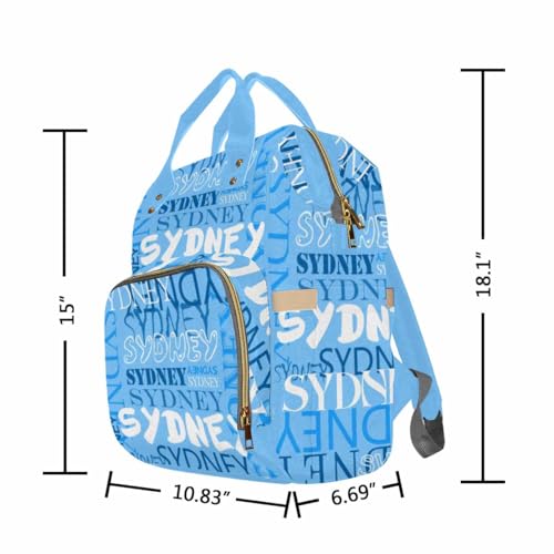 MyPupSocks Customized Diaper Bag Baby Backpack, Personalized Backpack with Name Mummy Nappy Baby Bag School Bag Shoulders Bag Casual Daypack Daycare Bag Travel Bag for Boys Girls - color: Color 17