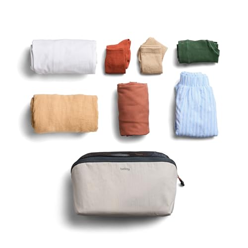 Bellroy Packing Cube 4L (Organizer Packing Pouch with Internal Zip Pocket and Durable, Lightweight Design) - Ash - color: Ash