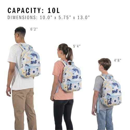 adidas Kids Gotta-Have-It Mini Backpack – School Bag for Girls and Boys, 10L, Big Floral Ice Blue/Ice Blue, OSFA - color: Big Floral Ice Blue/Ice Blue