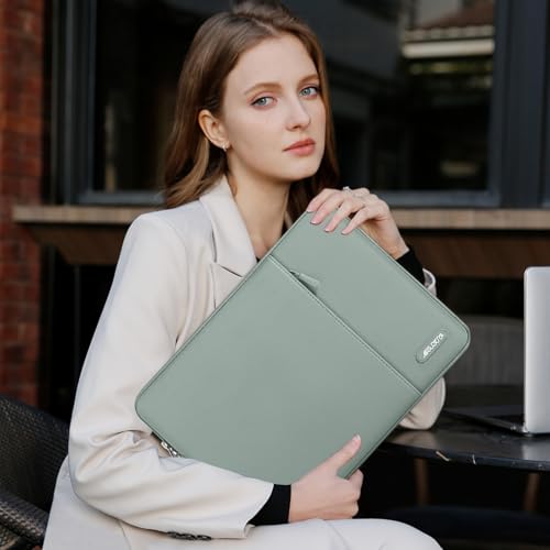 MOSISO Laptop Case 13 inch, Laptop Sleeve Compatible with MacBook Neo/Air/Pro 13 inch with A18/M5/M4/M3/M2/M1 Chip 2026-2016, Polyester Vertical Computer Sleeve Bag with Pocket, Antique Green - color: Antique Green, size: 13 inch