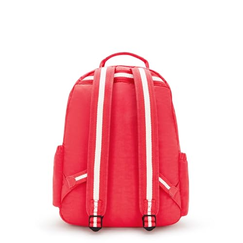 Kipling Women's Seoul 15" Laptop Backpack, Durable, Roomy with Padded Shoulder Straps, Built-In Protective Sleeve - color: Escape Red, size: 12.75''L x 17.25''H x 8''D