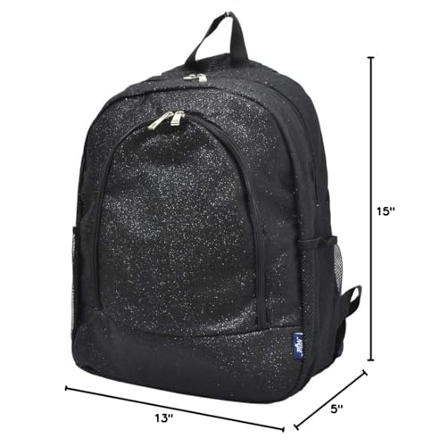 NGIL Canvas School Backpack (Glitter-Black) - color: Glitter-black