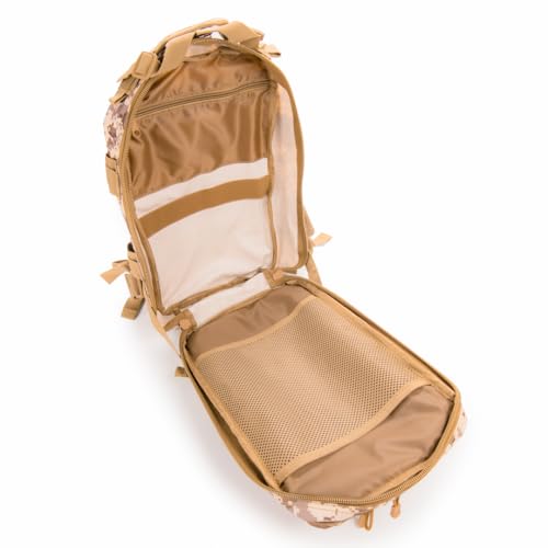 Medium Backpack with Pistol Retention System, Desert Digital, Concealed Carry Capability with MOLLE Webbing Exterior for Modular Gear Expansion - color: Desert Digital