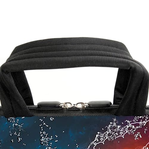 AMARY 15.4" 15.6" laptop sleeve adjustable shoulder strap with handle accessory pocket for men women (Soccer) - color: Soccer