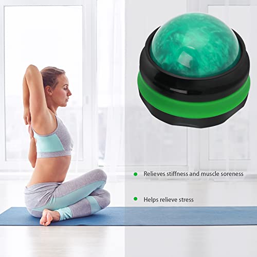 Coolrunner Massage Ball, Manual Roller Massager, Handheld Self Massage Therapy and Relax Full Body Tools for Sore Muscles, Shoulders, Neck, Arms, Legs, Back, Foot, Body (Green) - color: Green