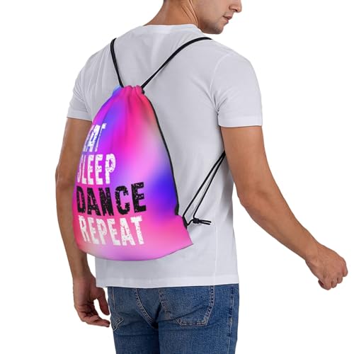 Gymnastics Drawstring Backpack Light Gym String Bag Pink Water Resistant Sackpack Sport Yoga Daypack For Womens Mens - color: Gymnastics7