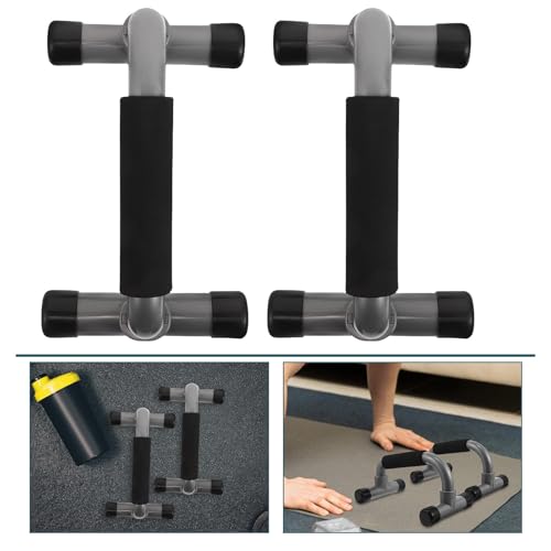 LALAFINA H-shaped Push up Bars Set for Strength Training, Non-slip Parallettes Handles, Portable Fitness Equipment for Home Chest Muscle Workout and Floor Exercises