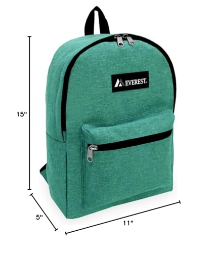 Everest 1045DM Denim Basic Backpack, Ocean Green, One Size - color: Ocean Green