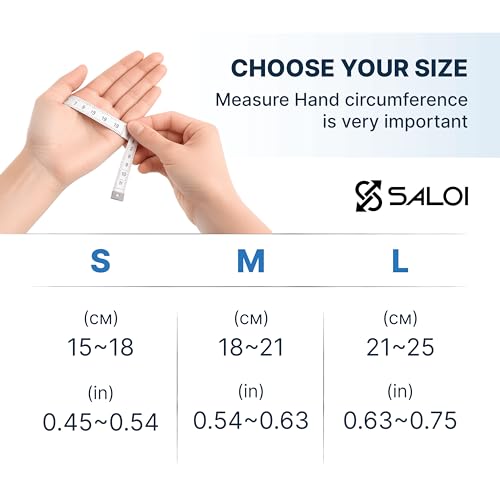 SALOI 3-in-1 CMC Thumb Brace Kit with Finger Strengthener & Thumb Sleeve – Spica Splint for Arthritis, De Quervain's, Trigger Thumb & Basal Joint Support – Adjustable Stabilizer with Grip Trainer for Hand Rehab. - size: Small