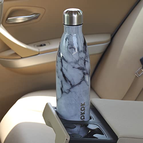 BJPKPK 17 oz Small Insulated Water Bottle, Stainless Steel, Leak Proof - color: Frozen, size: 17 Ounces