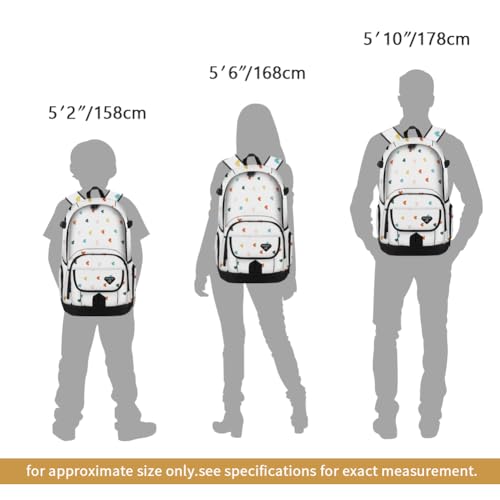 rickyh style School Backpack Travel Bag for Men & Women Lightweight College Back Pack with Laptop Compartmen - color: 04cax