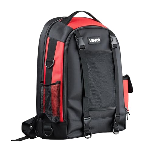 VEVOR Welding Backpack, 25.2L Welder Backpack for Tools and Helmet, 1680D High-Density Polyester Extreme Gear Pack with Helmet Bag, Multi-Purpose Gear Storage Bag for Welding, Outdoor Camping, Hiking - style: 1680D High-Density Polyester