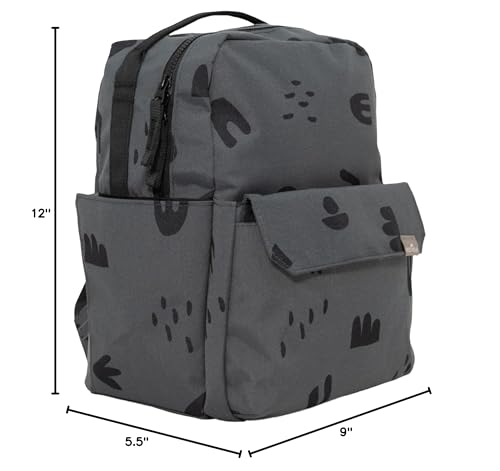 RED ROVR Mini Roo Lightweight Backpack | 6 pockets for everyday essentials (Charcoal Doodle) - color: Charcoal Doodle