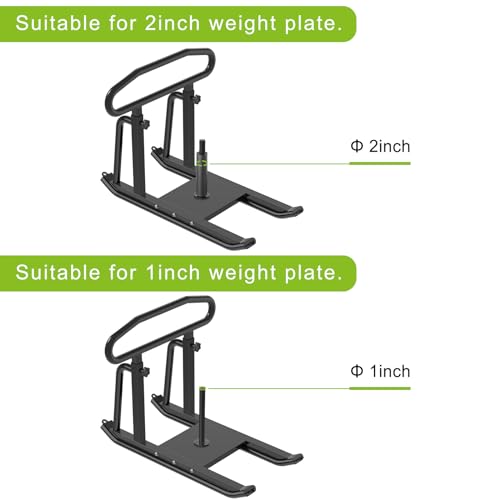 Dolibest Weight Sled, Fitness Sled, Workout Sled for Fitness Strength Training and Speed Improvement, Push-Pull Prowler Training, Suitable for 1-2" Weight Plates, Black - color: Black Height-adjustable Push-Pull Sled