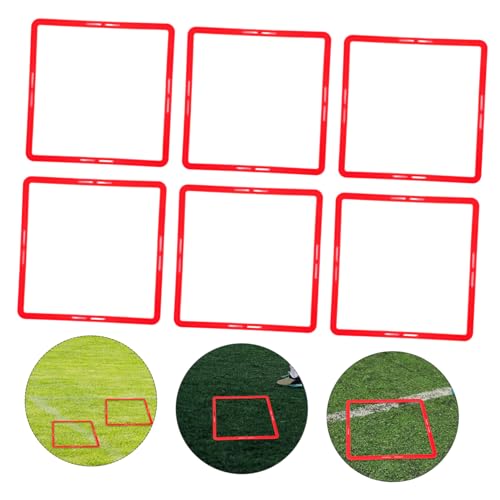 Toyvian 6pcs Portable Agility Rings for Soccer Training Multi Function Football Exercise Circles for Enhanced Flexibility and Footwork for Sports Activities
