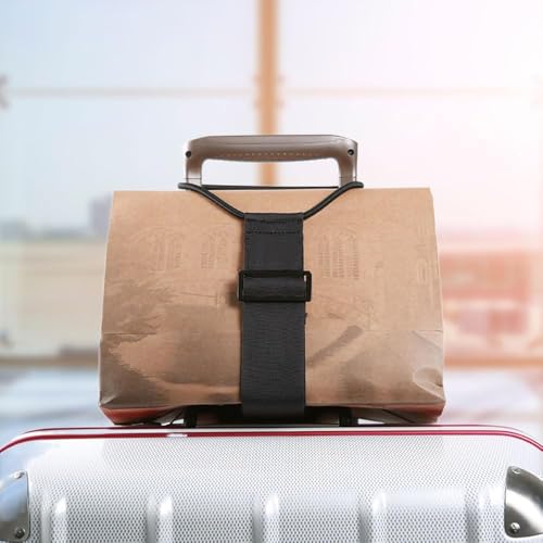 4 PCS Adjustable Luggage Connector Straps 2026 Elastic Travel Suitcase Add-A-Bag Fastening Belt, Multi-Use Strong Travel Luggage Connection Belt for Easy Travel (4PCS) - color: 4PCS