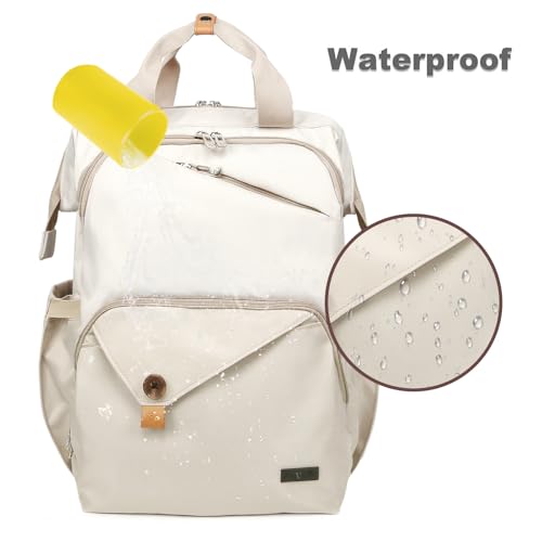 Hap Tim Baby Diaper Bag for Boys Girls, Large Backpack Diaper Bags with Double Compartments, Baby Registry Search Shower Gifts Stuff Newborn Must Haves(7340-KK) - color: Khaki