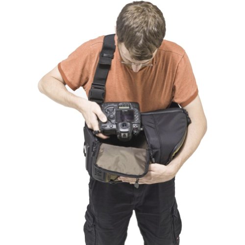Tenba 632-632 Shootout Medium Convertible Photo Sling Bag (Silver/Black)