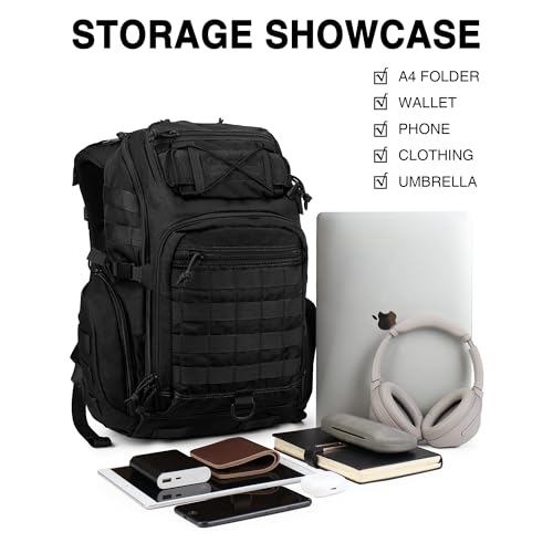 Mardingtop 30L Military Tactical Backpack for Men,Molle Rucksack EDC Daypack for Hiking,Travel,Camping, Hunting