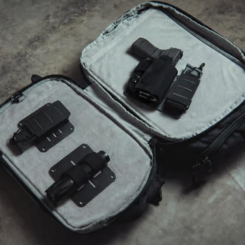 DEERCO Molle Hook and Loop Panel Insert-Tactical Bag Organizer Insert for Kydex Holster,Mag Carrier,Knife sheaths,Flashlight,Tourniquet and More - size: Small