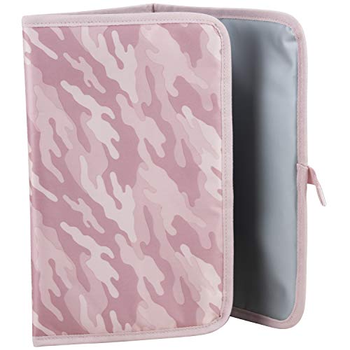 BODHI Baby Waterproof Multi-Function Travel Essentials Baby Tote Diaper Bag Backpack Changing Pad, Stroller Straps for Parents, Unisex, Pink Fluid Camo - color: Pink Fluid Camo