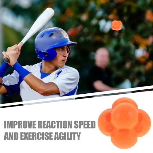 TOYANDONA Reaction Training Ball 7cm Hexagon Speed Agility Rubber Ball Hand-Eye Coordination for Boxing Goalkeeper and Sports Reflex Training