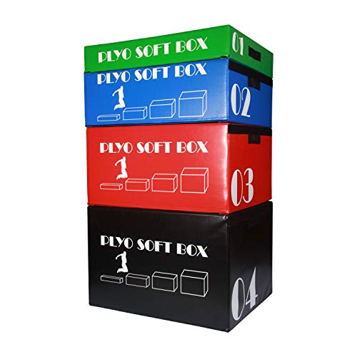 Fitness First Stackable Soft Plyo Boxes - size: Set