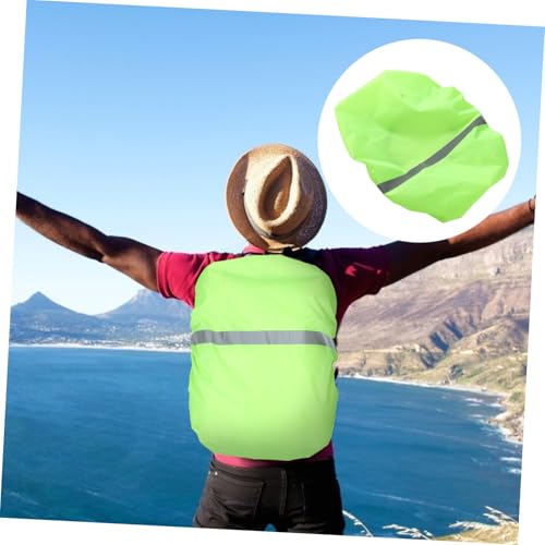 Toyvian Waterproof School Bag Covers Waterproof Bag Covers Light Green Back Oxford Cloth Back Protective Cover - color: Light Green