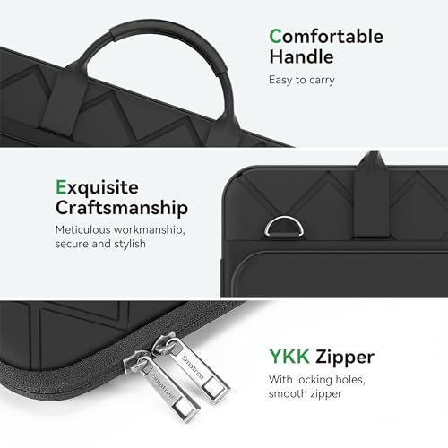 Smatree CityEdge 15-16 inch Laptop Shoulder Bag, Sleeve Case with Accessory Pocket, Shoulder Strap, Handle, Patented Super-Corner Design for All-Round Protection(CE04) - size: for 15-16 inch (CE04)