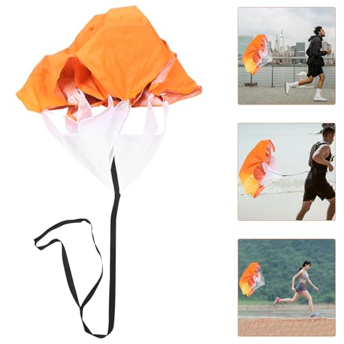 Cabilock Resistance Training Speed Parachute with Silver Coating, Orange Sprint Speed Training Equipment for Running Agility and Explosive Power Conditioning