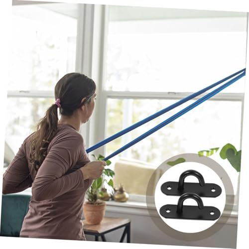 Toddmomy 5pcs Heavy Duty Wall Mount Exercise Anchors Space-saving Band Hooks Ceiling Mount Anchors Yoga Straps Home Gym Accessories