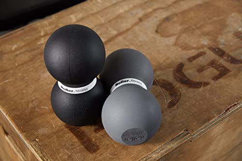 Roller Fitness Infinity Roller, Peanut Foam Roller, Large 8-Inch Double Massage Ball Exercise Roller (Black - Firm) - style: Black - Firm