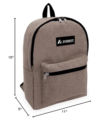 Everest 1045DM Denim Basic Backpack, Khaki, One Size - color: Khaki