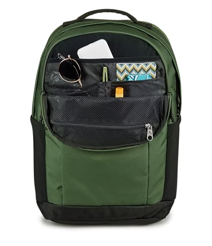 JanSport Inbound Pack – Large Main Compartment, Dual Water Bottle Pockets, and Dedicated 15-Inch Padded Laptop Pocket, Cargo Green - color: Cargo Green