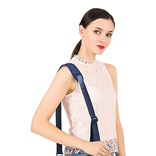 MOSISO 56 inch Shoulder Strap, Adjustable Thick Soft Universal Replacement Non-Slip Fit Padded with Metal Swivel Hooks for Laptop Shoulder Bag/Laptop Messenger Bag/Crossbody Bag, Navy Blue - color: Navy Blue