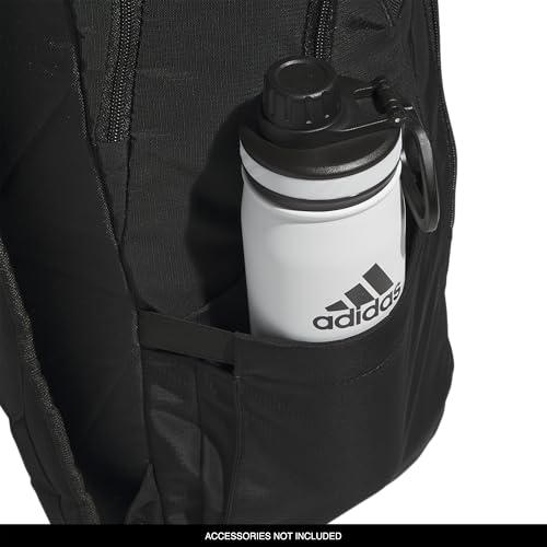 adidas Defender 5 Backpack for Sports, Gym, School and Travel, 33L, Black/White, OSFA - color: Black/White