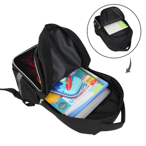 HiMagics Heavy Duty School Backpack for Teens - Large Capacity Middle High School Bookbag, Durable Aesthetic School Bag for Teen Boys Girls, Music Cat Black - color: A12-cat