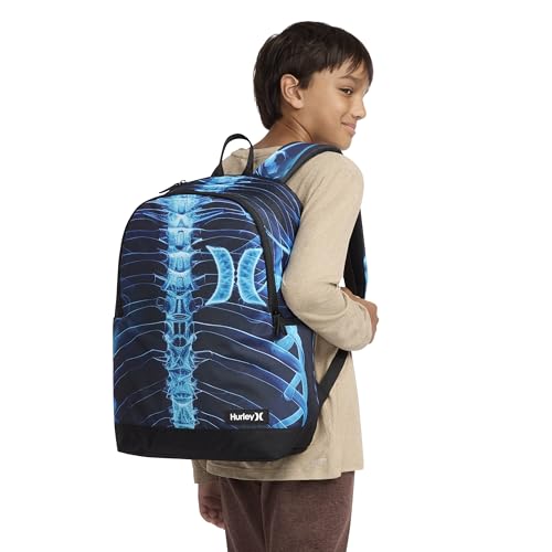 Hurley Unisex-Kids Graphic Backpack, Skeleton, One Size - color: Skeleton