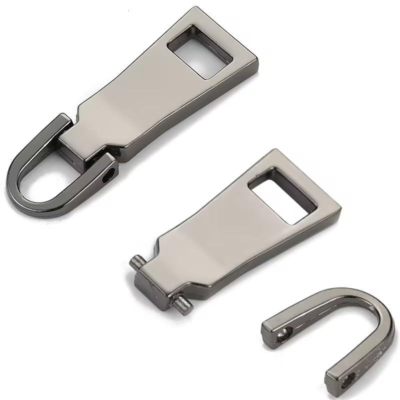 Gold Zipper Pull Replacement,Metal Handle Mend Fixer Zipper Tab Repair for Luggage Suitcase Bag,Backpack,Jacket Bags,Coat Boots Zippers Fasteners Sewing Notions and Supplies
