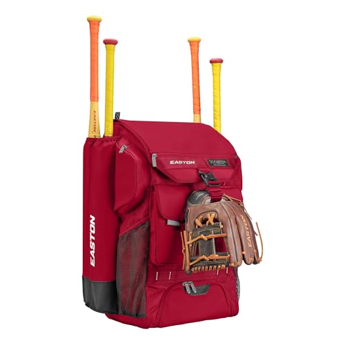 Easton Five Tool Phenom Backpack Equipment Bag - color: Red