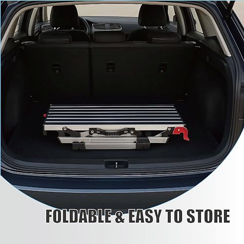 Aluminum Drywall Stool Ladder Platform,Heavy Duty Scaffolding Ladder Stand,Folding Work Bench Stepladder Stool with Non-Slip Feet,Perfect for RV Cleaning,Home Painting (50.80''X11.80''19.70'') - size: 50.80''X11.80''19.70