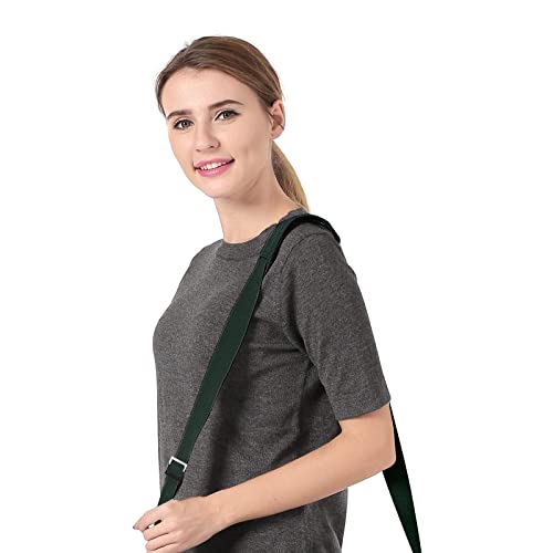 MOSISO 56 inch Shoulder Strap, Adjustable Thick Soft Universal Replacement Non-Slip Fit Padded with Metal Swivel Hooks for Laptop Shoulder Bag/Laptop Messenger Bag/Crossbody Bag, Emerald Green - color: Emerald Green