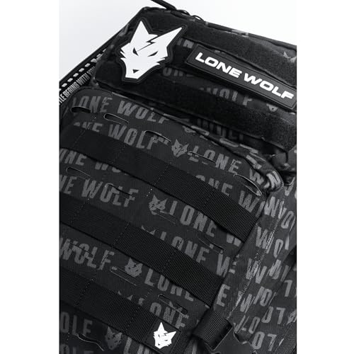 Lone Wolf Fitness Gen 3 Sports Backpack 35L Midnight Black, Water Resistant, 1000D High-grade Polyester