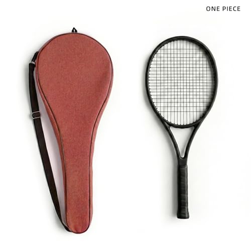 Tennis Bag Lightweight and Padded Tennis Rackets Cover with Adjustable Shoulder Strap - color: Red, size: 31"x11.4"