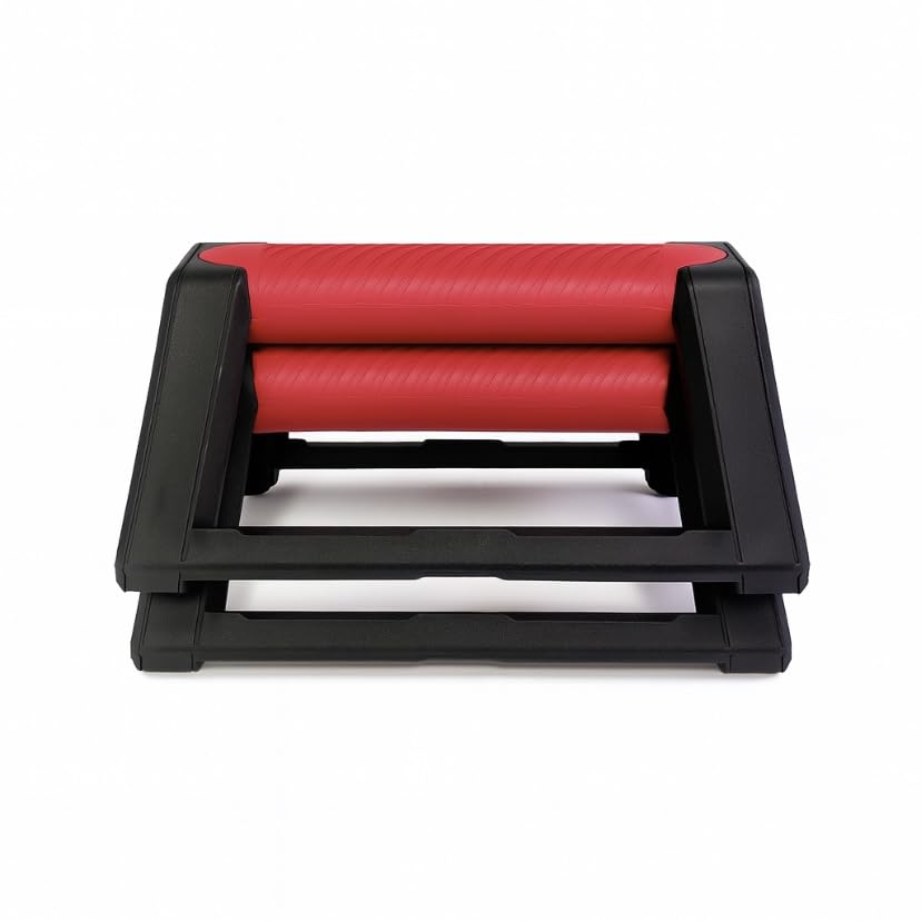 Summit Grips Premium Push-Up Handles for Strength Training, Stackable, Wrist-Friendly, Ergonomic Grip for Home Gym Workouts - color: Red